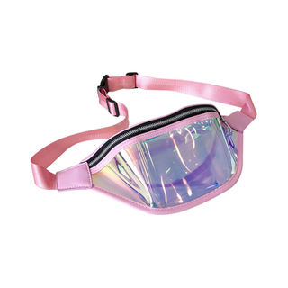 Stylish Portable PVC Hologram Fanny Pack Belt Waist Bum Bag Laser Travel Beach Purse 