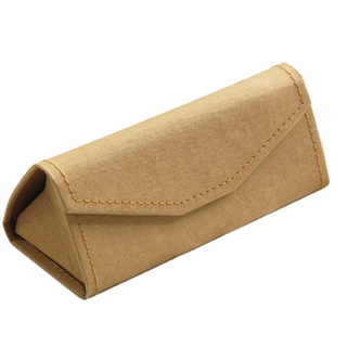 Portable Stylish Washable Kraft Paper Eyeglass Case Bag Sturdy Pocket Size Cases Gift bag