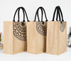 Reusable foldable jute shopping grocery travel beach bag picnic tote 