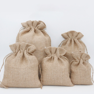  Portable Reusable Washable Jute Bags With Drawstring Manufacturer 