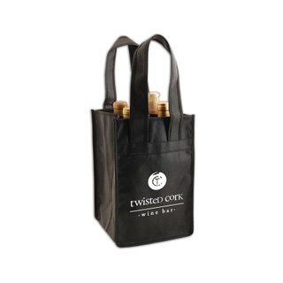 Reusable PP non-woven Wine Tote Bags Large Capacity Heavy Duty Shopping Grocery Bag 