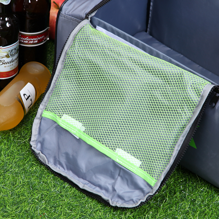Portable Insulated Reusable Grocery Shopping Tote Cooler Bag- Extra Large Water-resistant Surface Picnic Cooler with Zipper Bag 