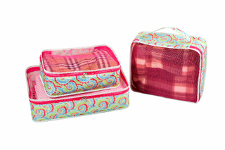 Hot Selling 3 Pcs RPET Travel Storage Set Bag with Handle For Luggage Clothes Essentials 