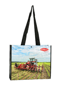 OEM Available Woven Shopping Tote Thermal Bag with Button print logo Manufacture 