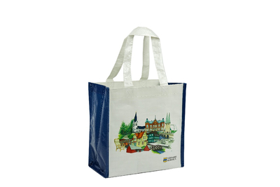 Customize Printed PP Woven Bag with OPP Lamination Reusable Grocery Bags Shopping Tote Water Resistant and Easy to Clean 